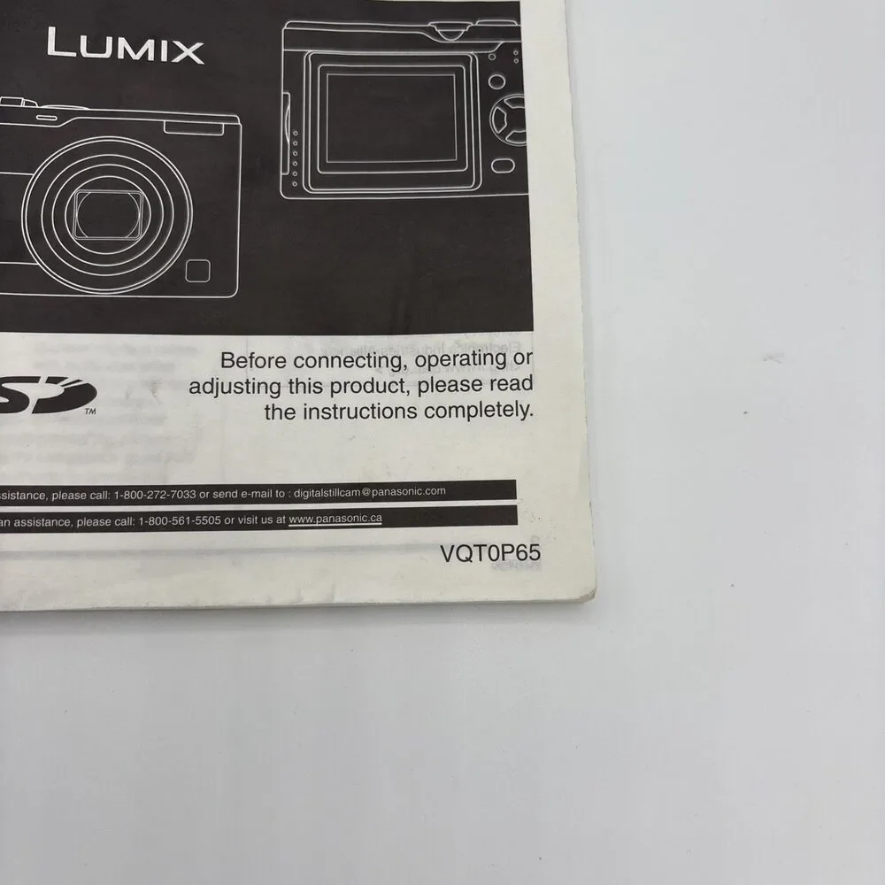 Panasonic Lumix DMC-LZ2PP,DMC-LZ1PP Digital Camera Operating Instructions Book
